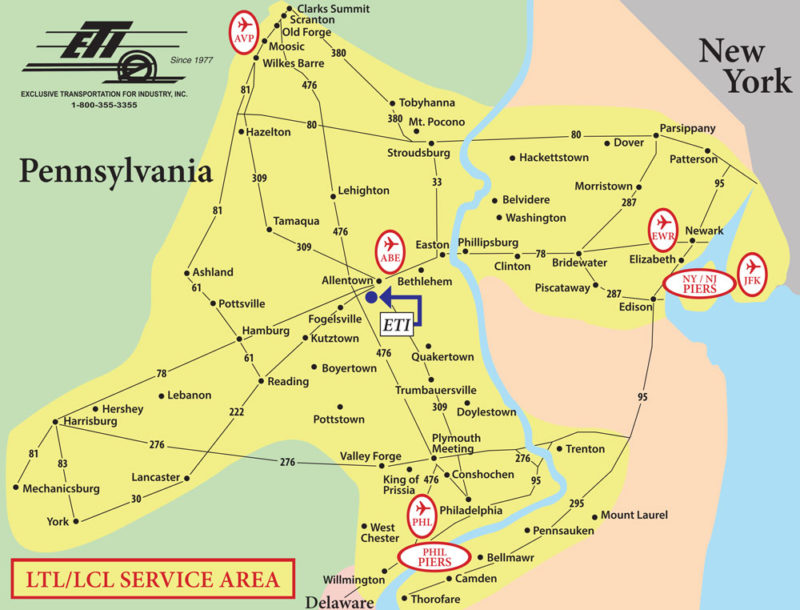 Regional Freight Shipping - ETI Trucking
