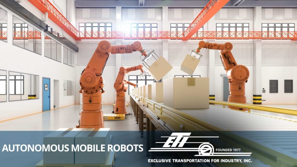 picture of a warehouse robot known as AMR