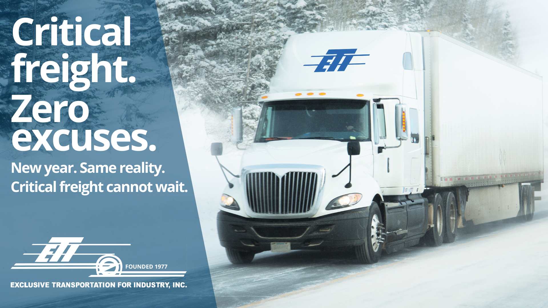 critical freight graphic by eti trucking
