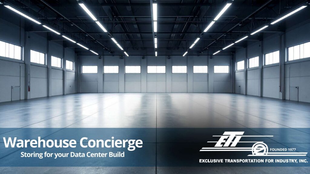 warehouse termporary storage for data center building in allentown pa